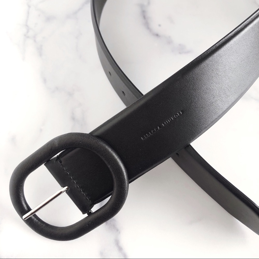 Rebecca Minkoff Black Leather Belt Size M